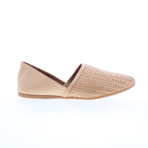Miz Mooz Raquel Womens Brown Leather Slip On Loafer Flats Shoes