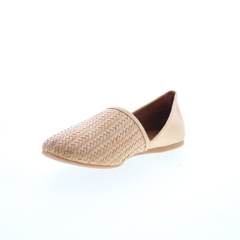 Miz Mooz Raquel Womens Brown Leather Slip On Loafer Flats Shoes