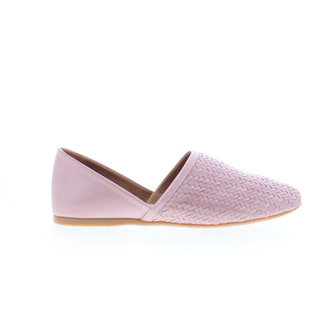 Miz Mooz Raquel Womens Pink Leather Slip On Loafer Flats Shoes