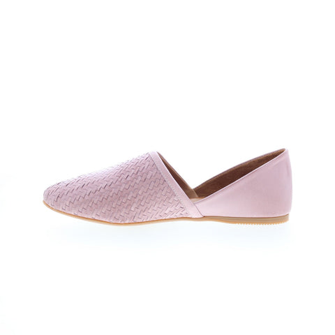 Miz Mooz Raquel Womens Pink Leather Slip On Loafer Flats Shoes