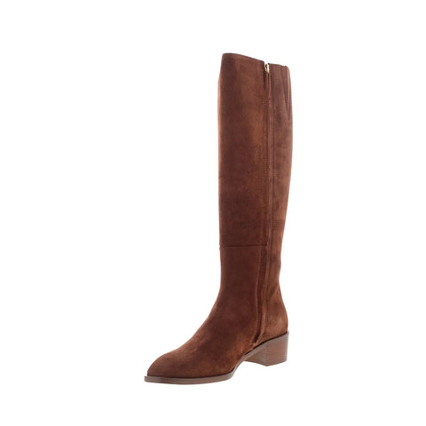 Aquatalia Ravel TW5RAVB6 Womens Brown Suede Zipper Knee High Boots