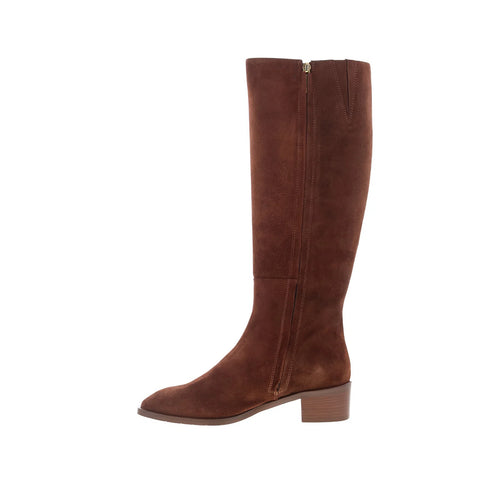 Aquatalia Ravel TW5RAVB6 Womens Brown Suede Zipper Knee High Boots
