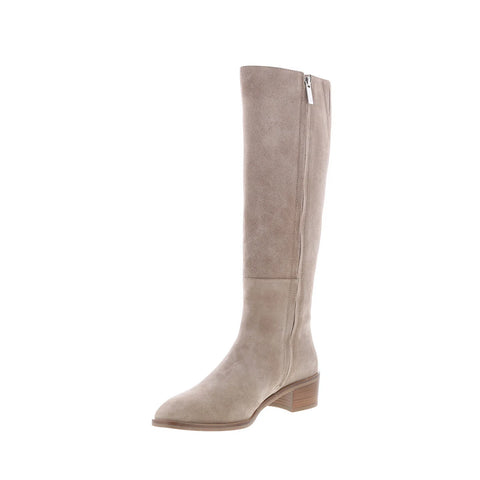 Aquatalia Ravel TW5RAVO6 Womens Gray Suede Zipper Knee HighBoots