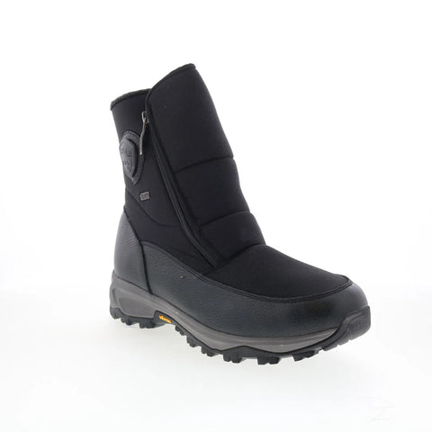 Pajar Rawlings 78838 Mens Black Leather Zipper Casual Dress Boots