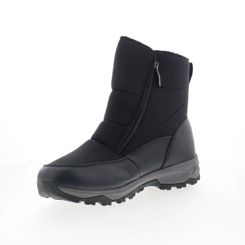 Pajar Rawlings 78838 Mens Black Leather Zipper Casual Dress Boots