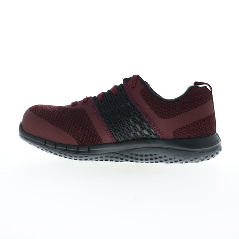 Reebok Work Print ULTK Composite Toe Electrical Hazard Womens Burgundy Shoes