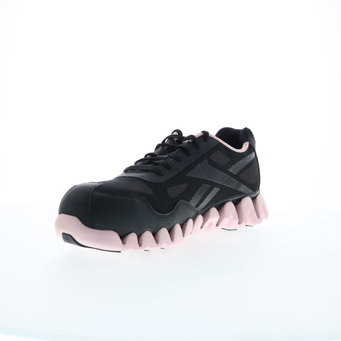 Reebok Work Zig Pulse RB321 Womens Black Wide Mesh Athletic Work Shoes