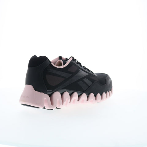 Reebok Work Zig Pulse RB321 Womens Black Mesh Lace Up Athletic Work Shoes