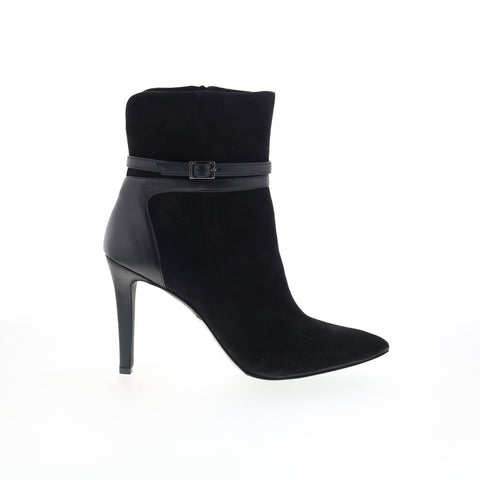 RD Company W-RD10 Womens Black Suede Zipper Ankle & Booties Boots