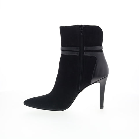 RD Company W-RD10 Womens Black Suede Zipper Ankle & Booties Boots