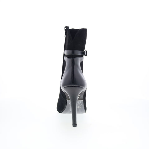 RD Company W-RD10 Womens Black Suede Zipper Ankle & Booties Boots