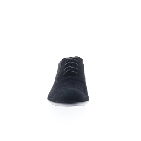 RD Company RD12 Mens Black Suede Lace Up Oxfords & Lace Ups Cap Toe Shoes