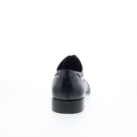 RD Company RD14 Mens Black Leather Lace Up Oxfords & Lace Ups Cap Toe Shoes