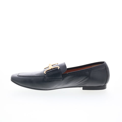 RD Company W-RD17 Womens Black Leather Slip On Casual Loafers & Slip Ons Shoes