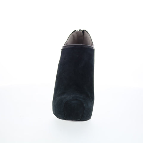 RD Company RD18 Womens Black Suede Zipper Ankle & Booties Boots