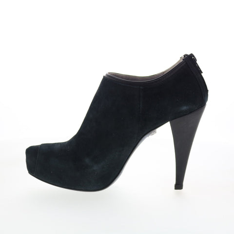 RD Company RD18 Womens Black Suede Zipper Ankle & Booties Boots