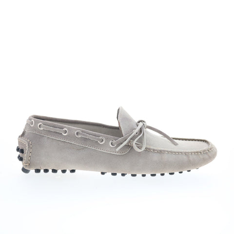 RD Company RD18 Mens Gray Suede Lace Up Loafers & Slip Ons Boat Shoes