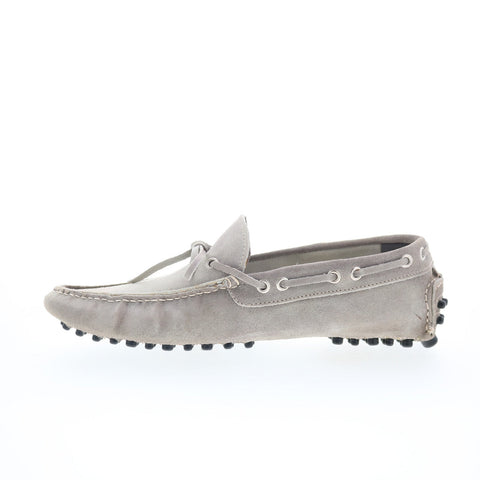 RD Company RD18 Mens Gray Suede Lace Up Loafers & Slip Ons Boat Shoes