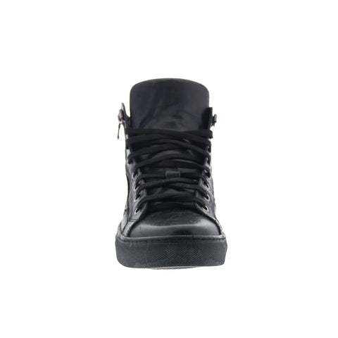 RD Company RD11 Mens Black Leather Lace Up Sneakers Lifestyle Shoes