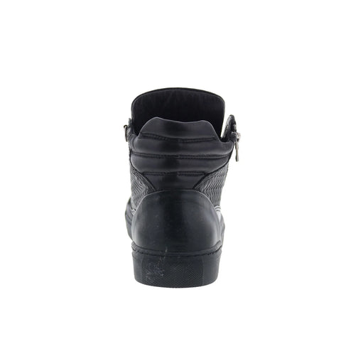 RD Company RD11 Mens Black Leather Lace Up Sneakers Lifestyle Shoes
