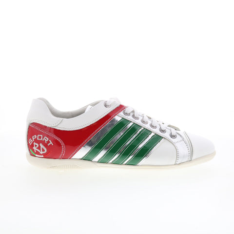 RD Company RD21 Mens White Leather Lace Up Sneakers Lifestyle Shoes