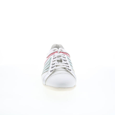 RD Company RD21 Mens White Leather Lace Up Sneakers Lifestyle Shoes