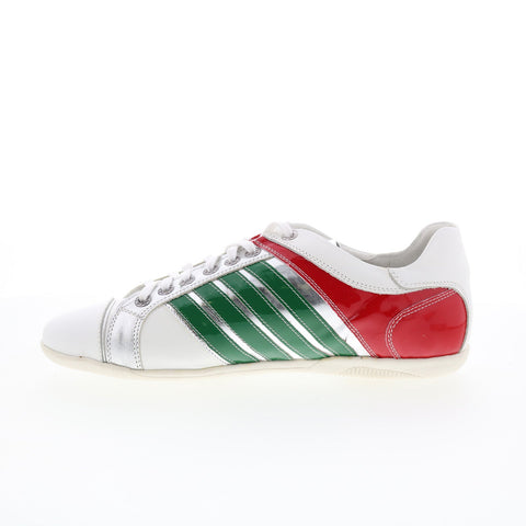 RD Company RD21 Mens White Leather Lace Up Sneakers Lifestyle Shoes