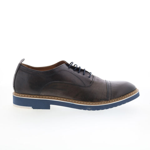 RD Company RD24 Mens Brown Leather Lace Up Oxfords & Lace Ups Cap Toe Shoes