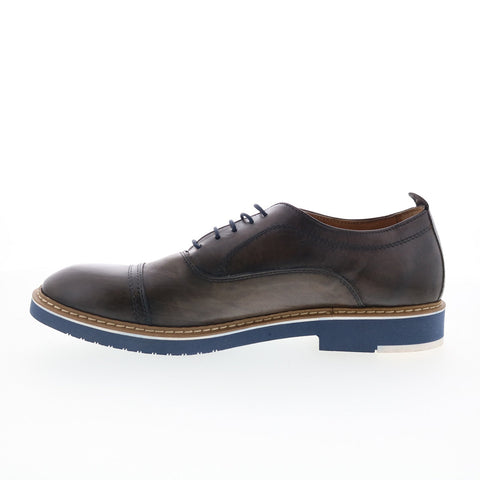 RD Company RD24 Mens Brown Leather Lace Up Oxfords & Lace Ups Cap Toe Shoes