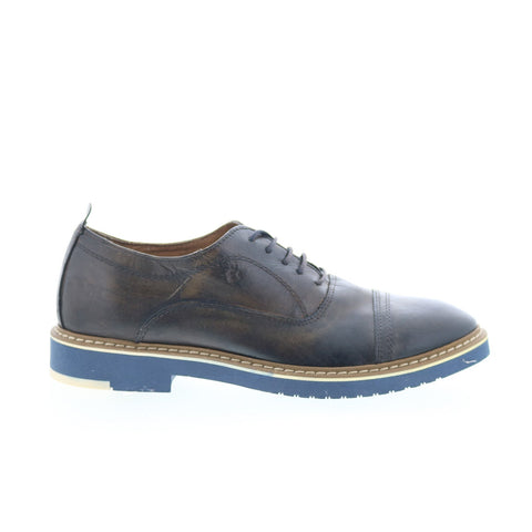 RD Company RD27 Mens Brown Leather Lace Up Oxfords & Lace Ups Cap Toe Shoes