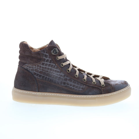 RD Company RD29 Mens Brown Leather Lace Up Sneakers Lifestyle Shoes