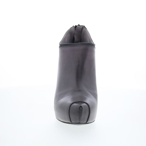 RD Company RD29 Womens Gray Leather Zipper Ankle & Booties Boots
