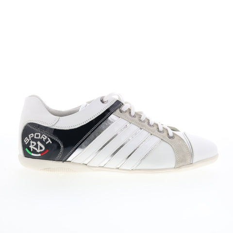 RD Company RD31 Mens White Leather Lace Up Sneakers Lifestyle Shoes