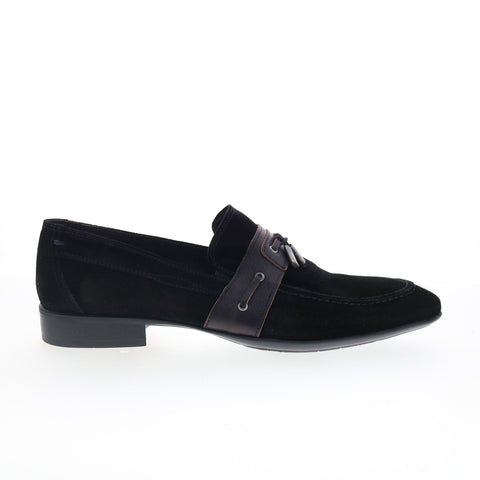 RD Company RD33 Mens Black Suede Slip On Loafers & Slip Ons Casual Shoes