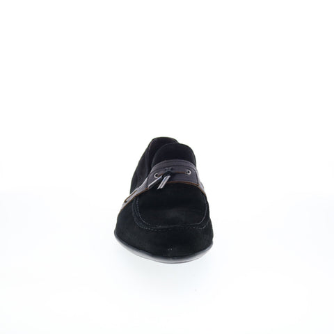 RD Company RD33 Mens Black Suede Slip On Loafers & Slip Ons Casual Shoes