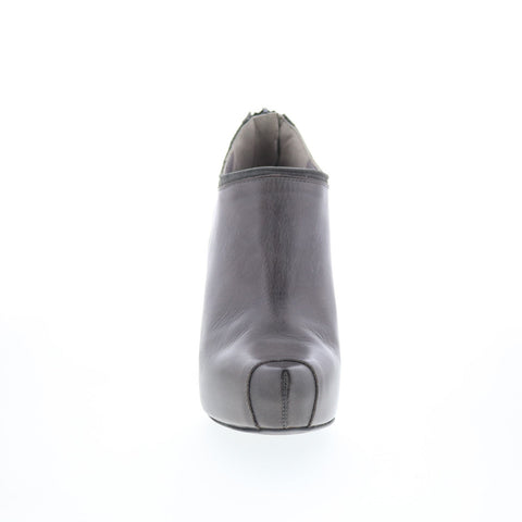 RD Company RD33 Womens Gray Leather Zipper Ankle & Booties Boots