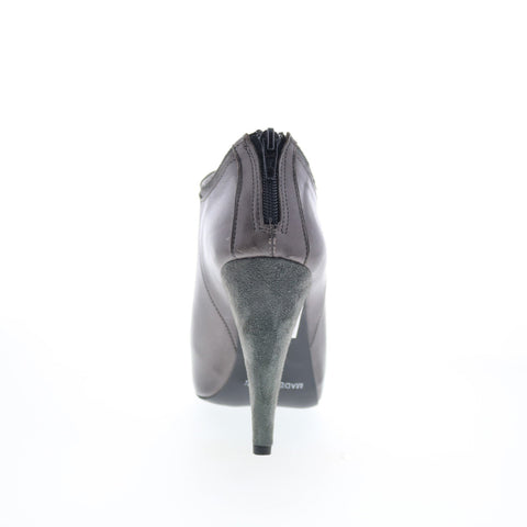 RD Company RD33 Womens Gray Leather Zipper Ankle & Booties Boots