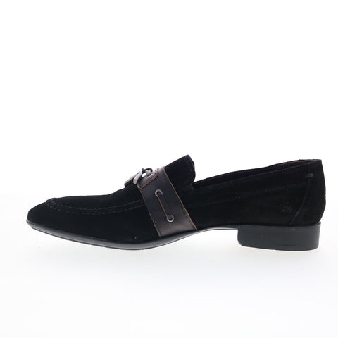 RD Company RD36 Mens Black Suede Slip On Loafers & Slip Ons Casual Shoes