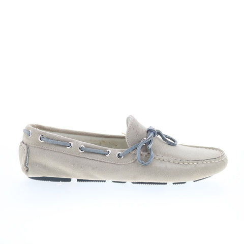 RD Company RD37 Mens Gray Suede Lace Up Loafers & Slip Ons Boat Shoes