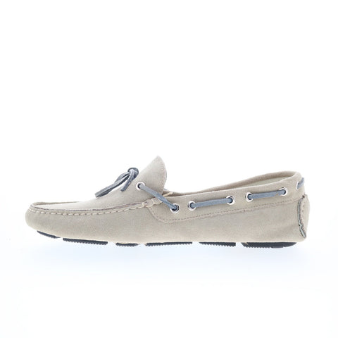 RD Company RD37 Mens Gray Suede Lace Up Loafers & Slip Ons Boat Shoes