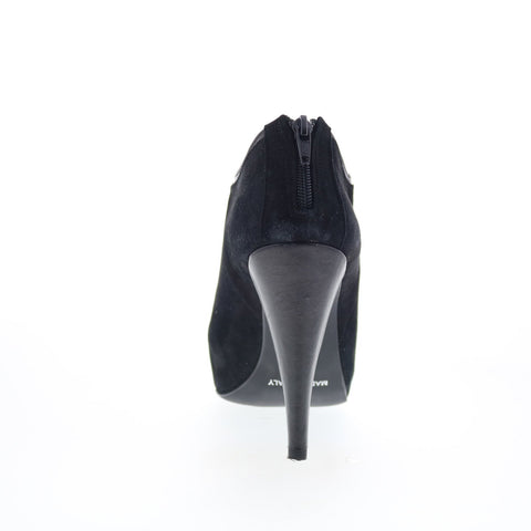 RD Company RD38 Womens Black Suede Zipper Ankle & Booties Boots