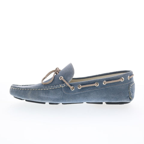 RD Company RD40 Mens Gray Suede Lace Up Loafers & Slip Ons Boat Shoes