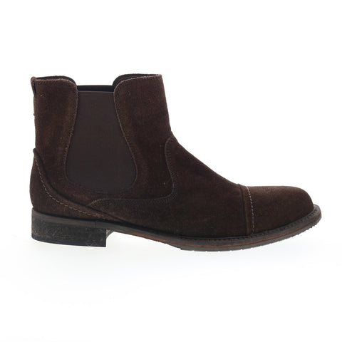 RD Company RD44 Mens Brown Suede Slip On Chelsea Boots