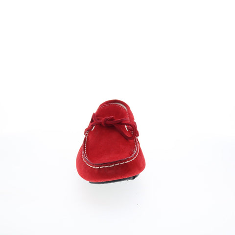 RD Company RD52 Mens Red Suede Lace Up Loafers & Slip Ons Boat Shoes