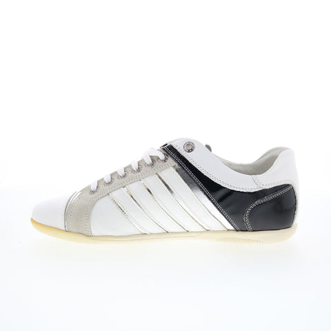 RD Company RD60 Mens White Leather Lace Up Sneakers Lifestyle Shoes