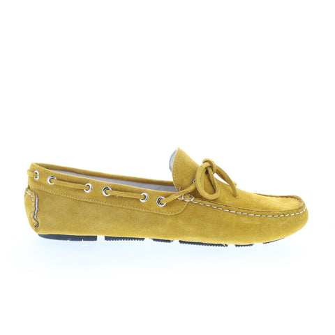 RD Company RD62 Mens Yellow Suede Lace Up Loafers & Slip Ons Boat Shoes