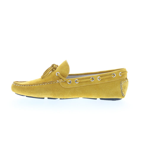 RD Company RD62 Mens Yellow Suede Lace Up Loafers & Slip Ons Boat Shoes