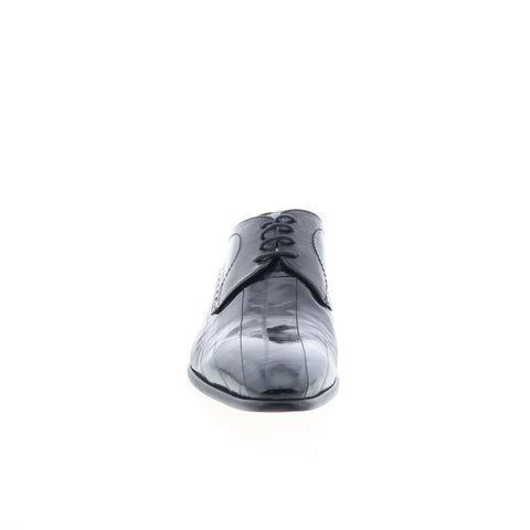 RD Company RD6 Mens Black Leather Lace Up Oxfords & Lace Ups Casual Shoes