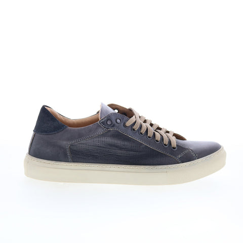 RD Company RD73 Mens Black Leather Lace Up Sneakers Lifestyle Shoes