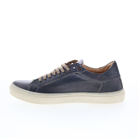 RD Company RD73 Mens Black Leather Lace Up Sneakers Lifestyle Shoes